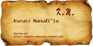 Kurutz Manuéla névjegykártya